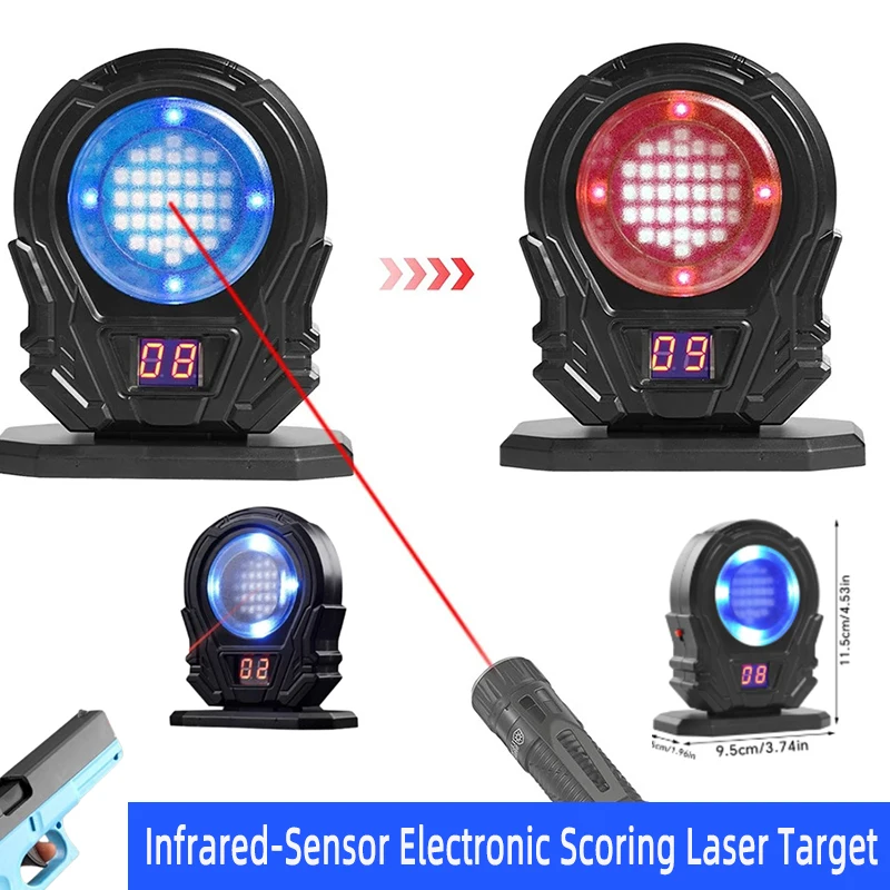 

TH Infrared Induction Electronic Scoring Laser Target Dry Fire Training Color Sensitive Counting Toy for Outdoor Shooting