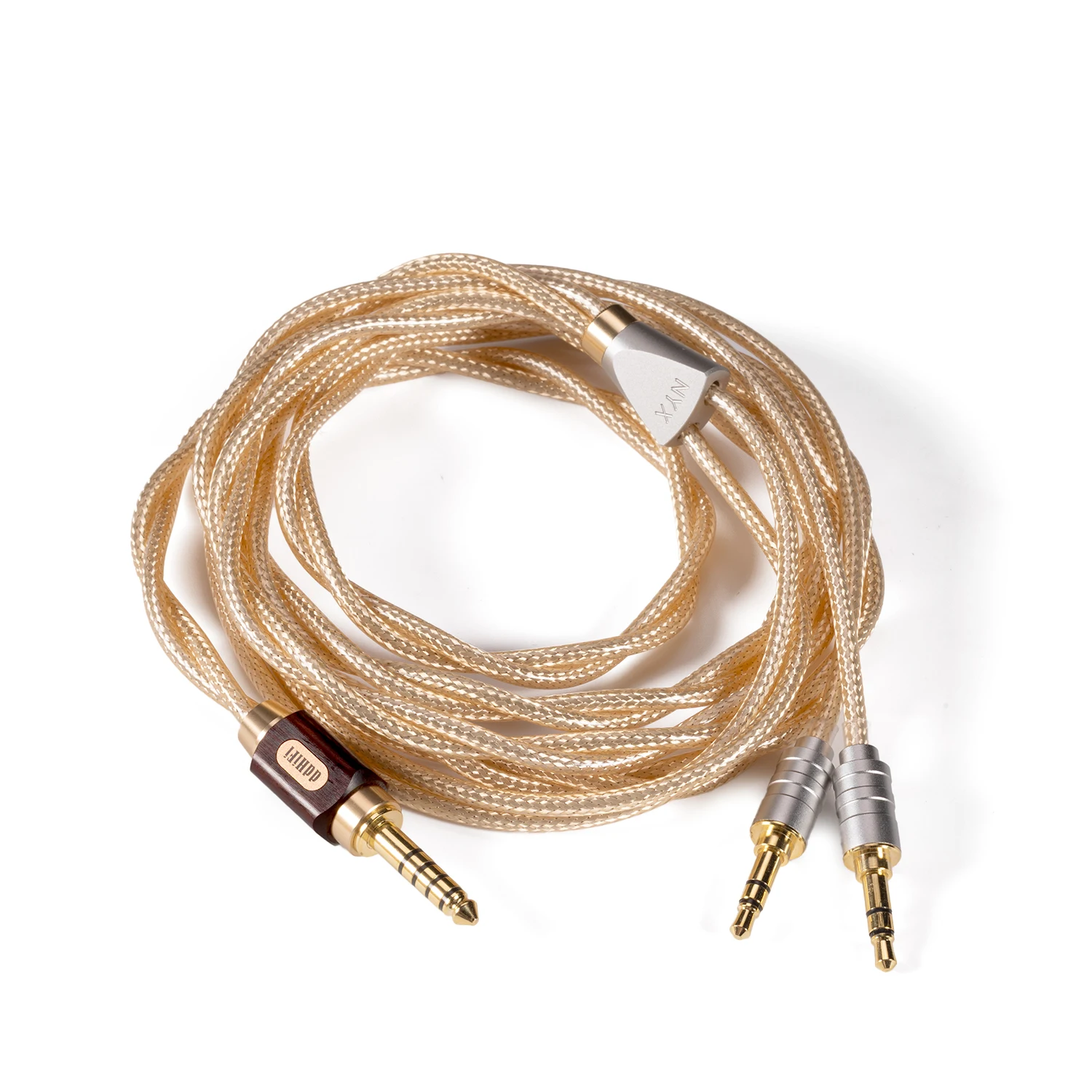 DD ddHiFi BC150G 4,4 mm symmetrisches Kopfhörer-Upgrade-Kabel, silberfarbenes OCC-Kupfer mit schwimmendem Schirm für Sennheiser Focal AT Sony & Co. – Detail 10
