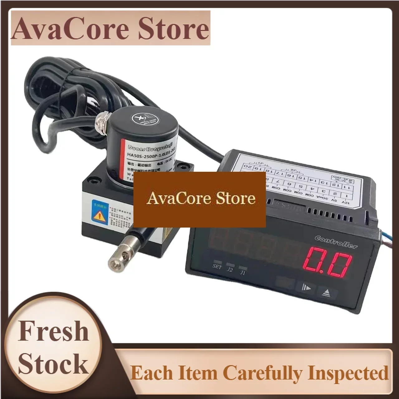 AvaCore Premium Products High Precision  485 Output 1000mm Length Sensor Wire Pull Encoder With Display Rope Absolute Encoder