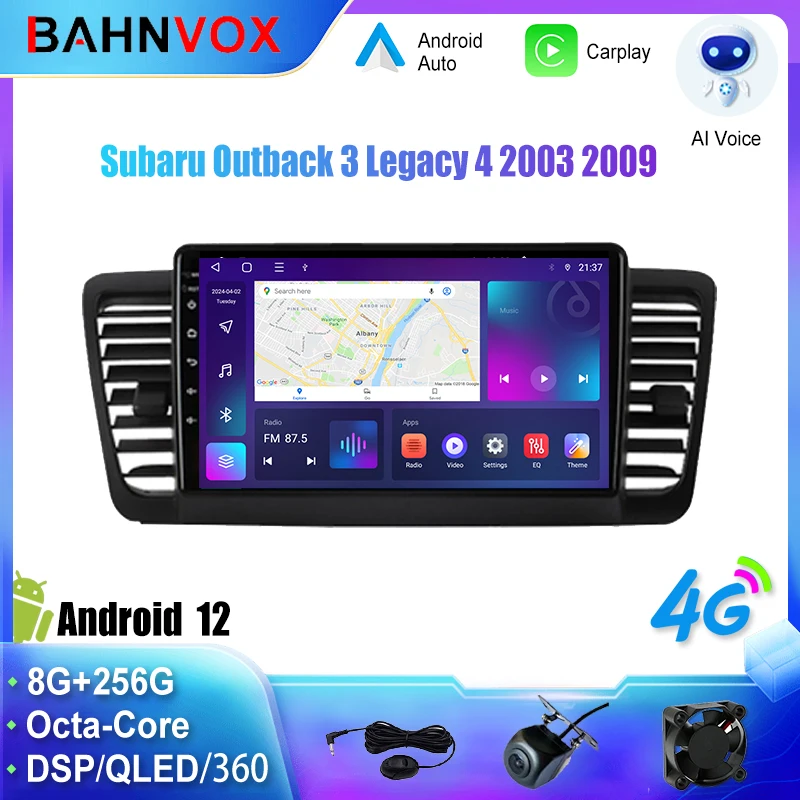 Android Car Radio GPS Navigation Multimedia Video Player for Subaru Outback 3 Legacy 4 2003 2009 Stereo Tape Recorder Screen 4G