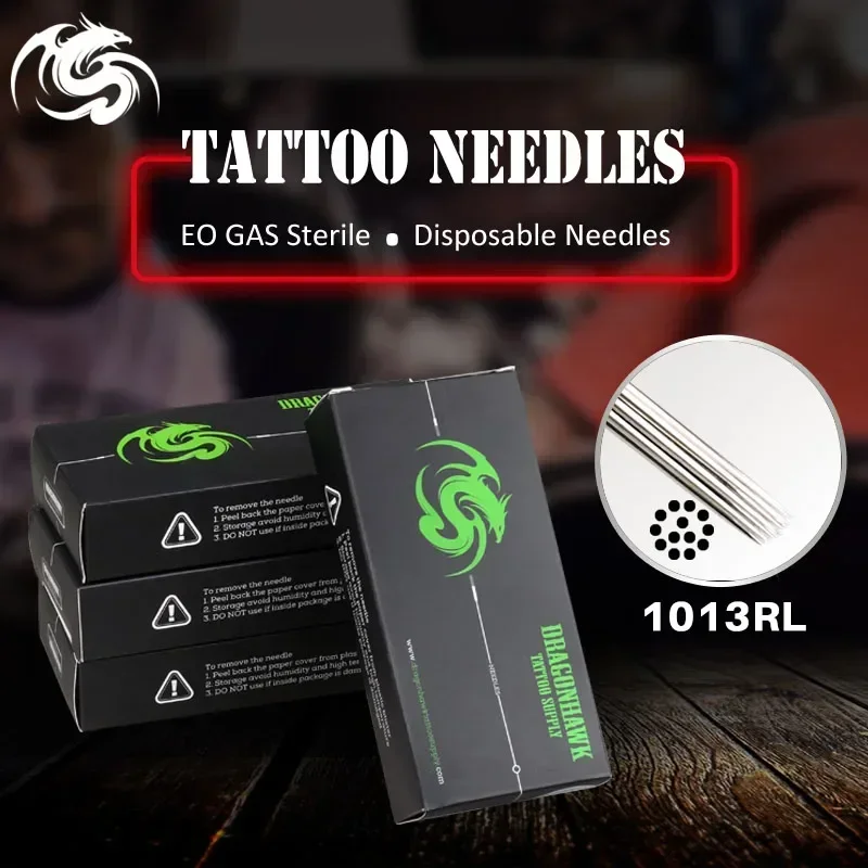 50PCS RL Disposable Tattoo Needles Round Liner Needles Makeup Tube Tips Supply Curved Magnum RM RS M1 Makeup - Image 6