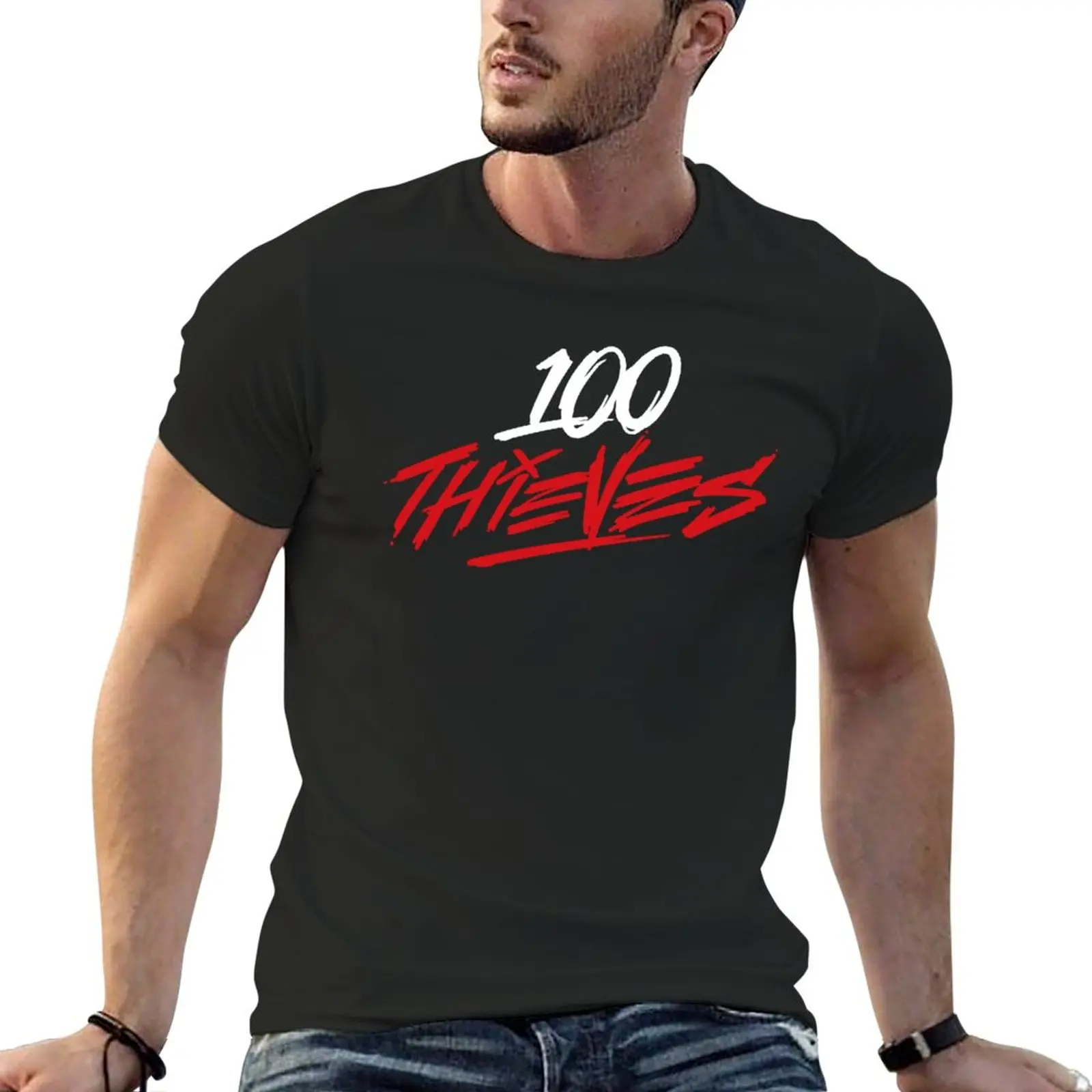 Thieves Merch 100 Thieves Logo T-Shirt cute clothes vintage clothes anime clothes men t shirt