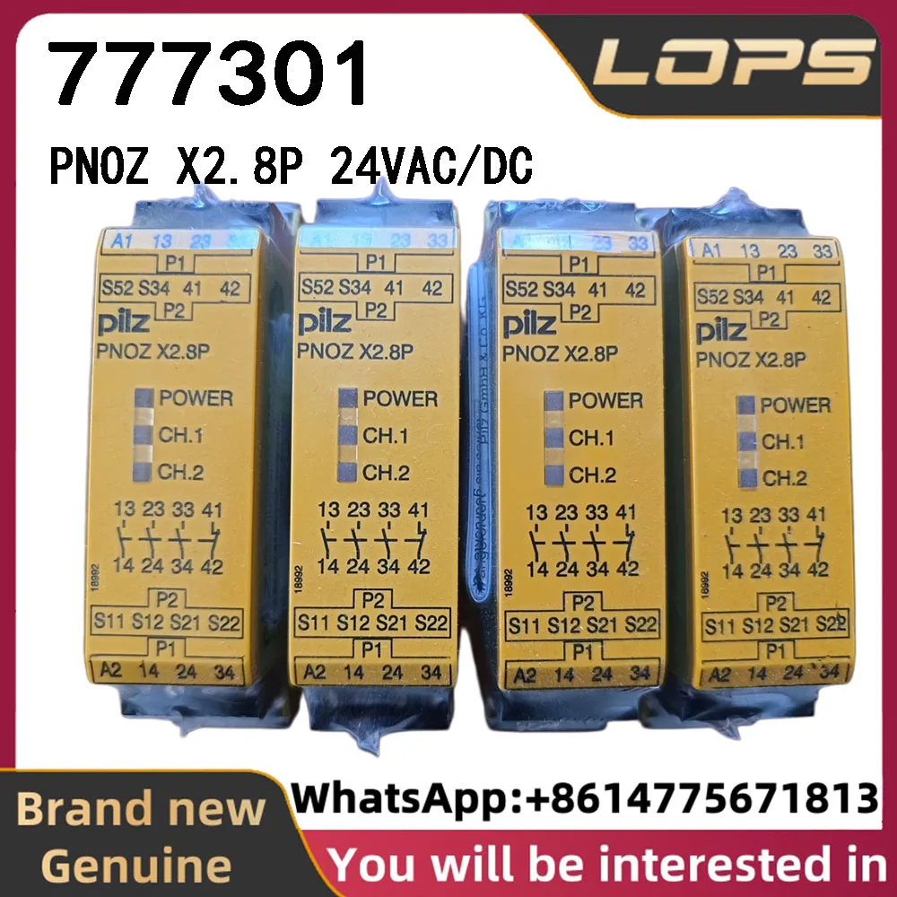 PNOZ X2.8P 24VAC/DC Pilz 777301 safety relay, brand new original genuine, large quantity in stock, welcome to inquire