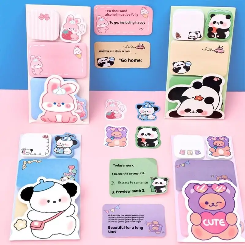 وسادة كتابة لاصقة قابلة لإعادة الاستخدام على شكل حيوان، وسادة لاصقة ورقية صديقة للبيئة متعددة الأغراض لديكورات المخطط، استخدم #1