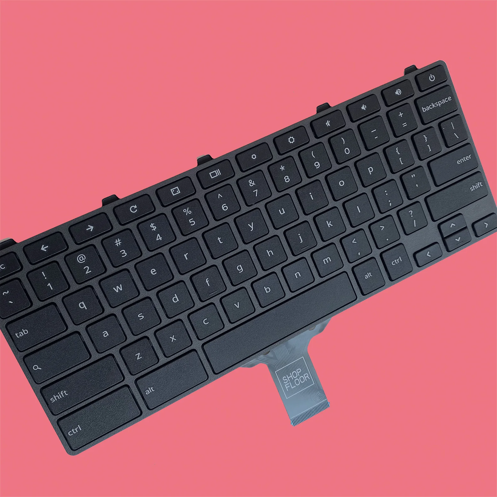 00D2DT/03G0H0 LWL nuevo teclado de repuesto genuino para ordenador portátil Compatible con botón de encendido para Dell Chromebook 11 3100/5190/3110 US