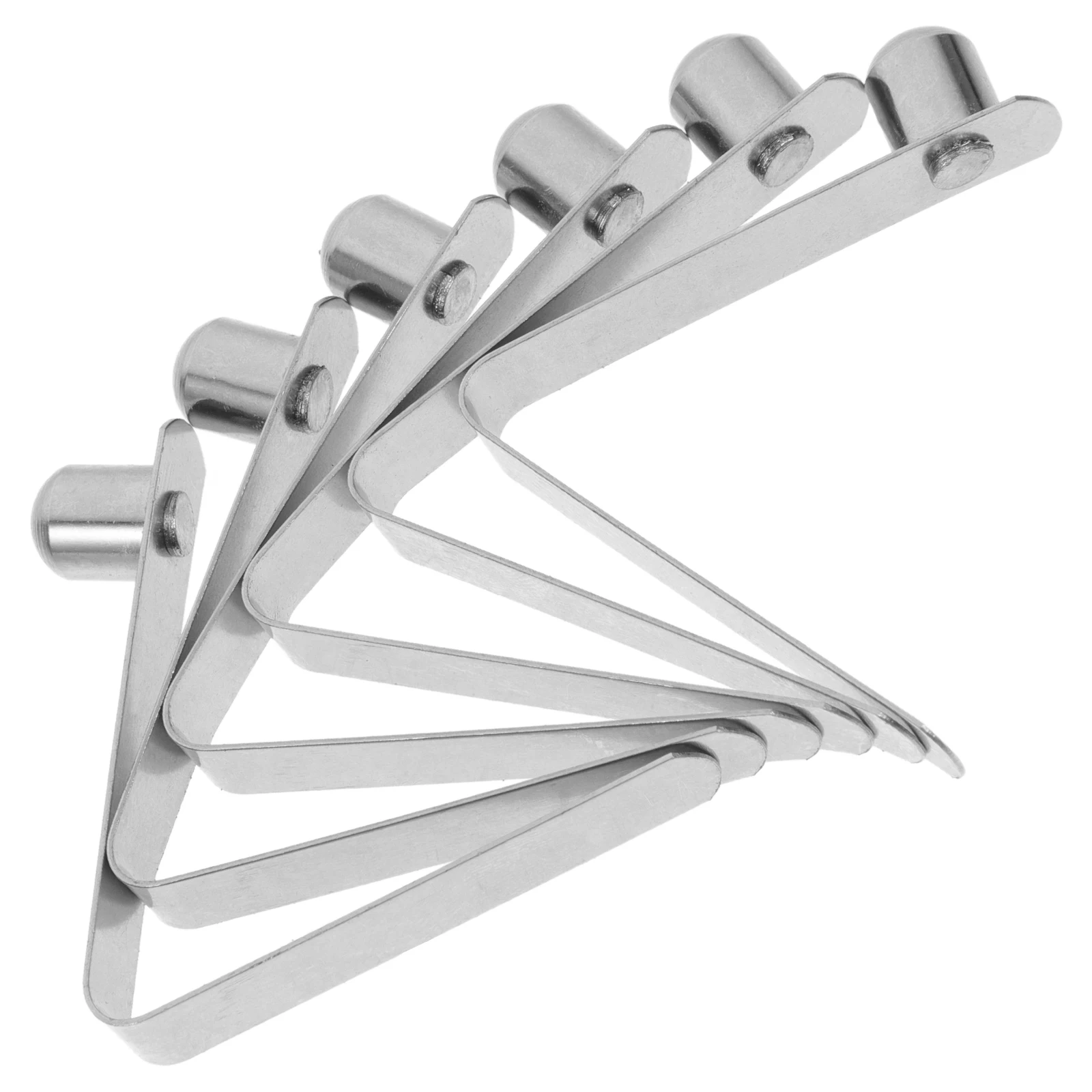 

6pcs Push Button Spring Clips Telescoping Snap Clips For Tent Poles Canoe Paddles V Shape Buckle Durable Outdoor Clip