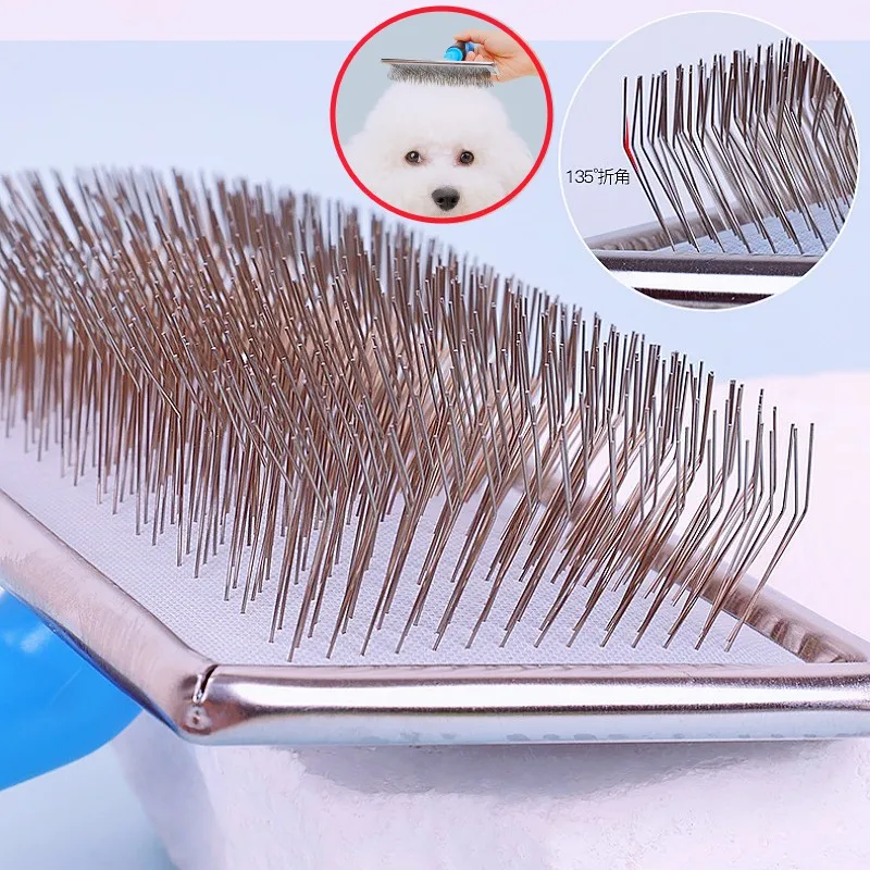 

Dog Comb Pet Grooming Brush Dog Hair Remover Long Teeth Combs for Large Dogs Hair Knot Cleaning Massage Cat Brush Pet Supplies