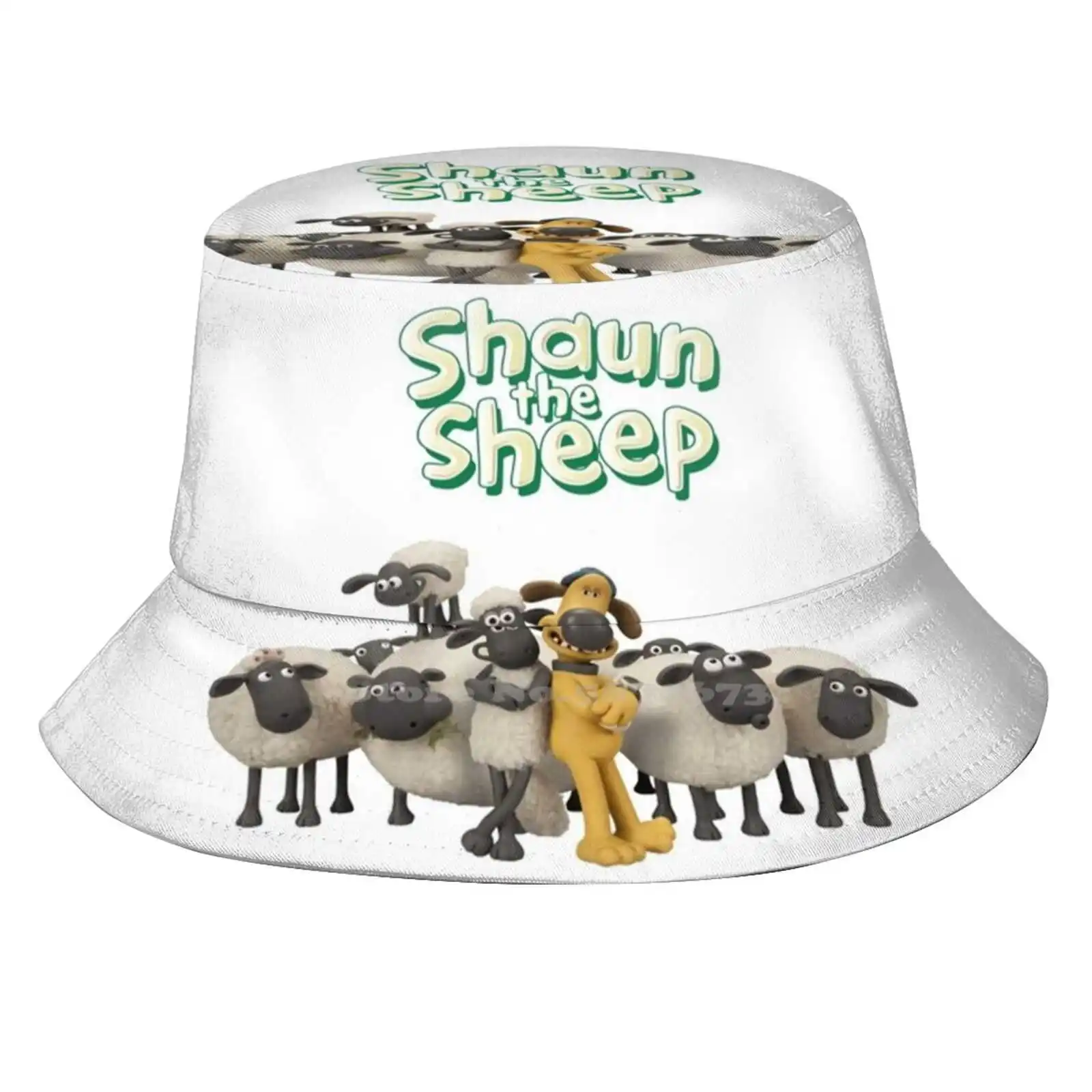 Christmas Gift Shaun - The - Sheep Animated Series Pattern Design Printed Travel Bucket Hats Christmas Animated Series