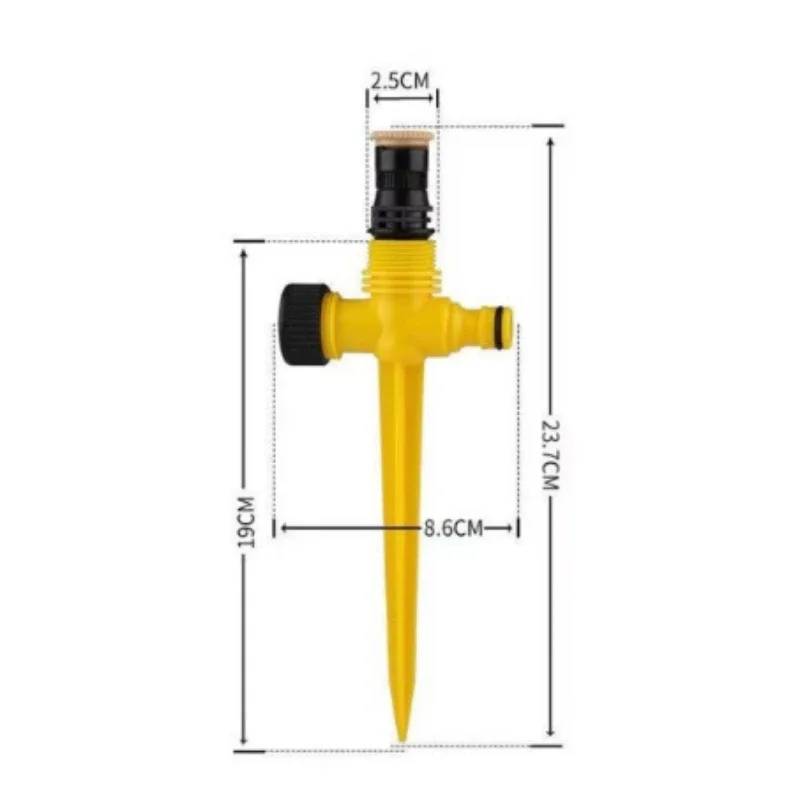 1pc Irrigation head Adjustable 360 degrees Automatic rotating water spray Ground sprinkler irrigation Garden Underground nozzle