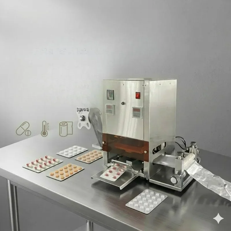 Factory Direct 2026 Multifunctional milk sheet blister machine Electric tablet aluminum plastic packaging machine