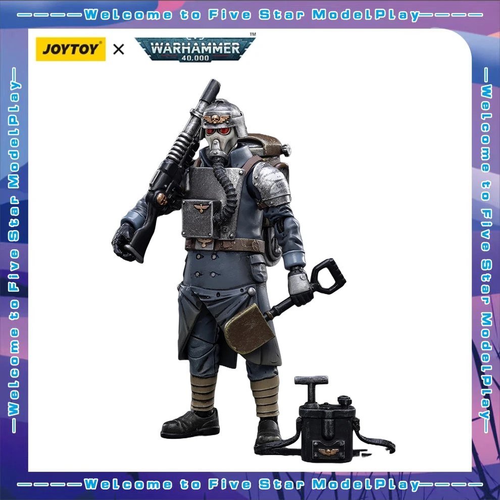 

【FS】JOYTOY Warhammer 40K Scale 1/18 Action Figures Astra Militarum Guardsman Demolitions Specialist Toys Gifts