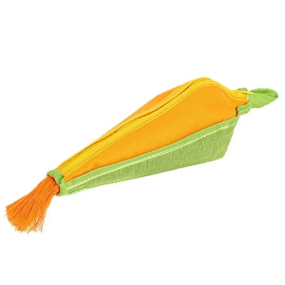 Новая сумка для ручек в форме кукурузы, многофункциональная сумка для канцелярских принадлежностей большой емкости, сумка для хранения канцелярских принадлежностей для студентов