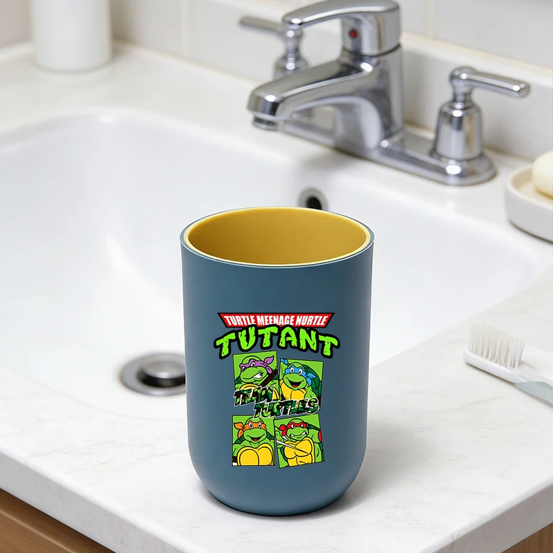

Teenage Mutant Ninja Turtles Tooth Cup Boy Girl Water Cup Children's Toothbrush Cups Cartoon Anime Mouthwash Bottle Home Gift