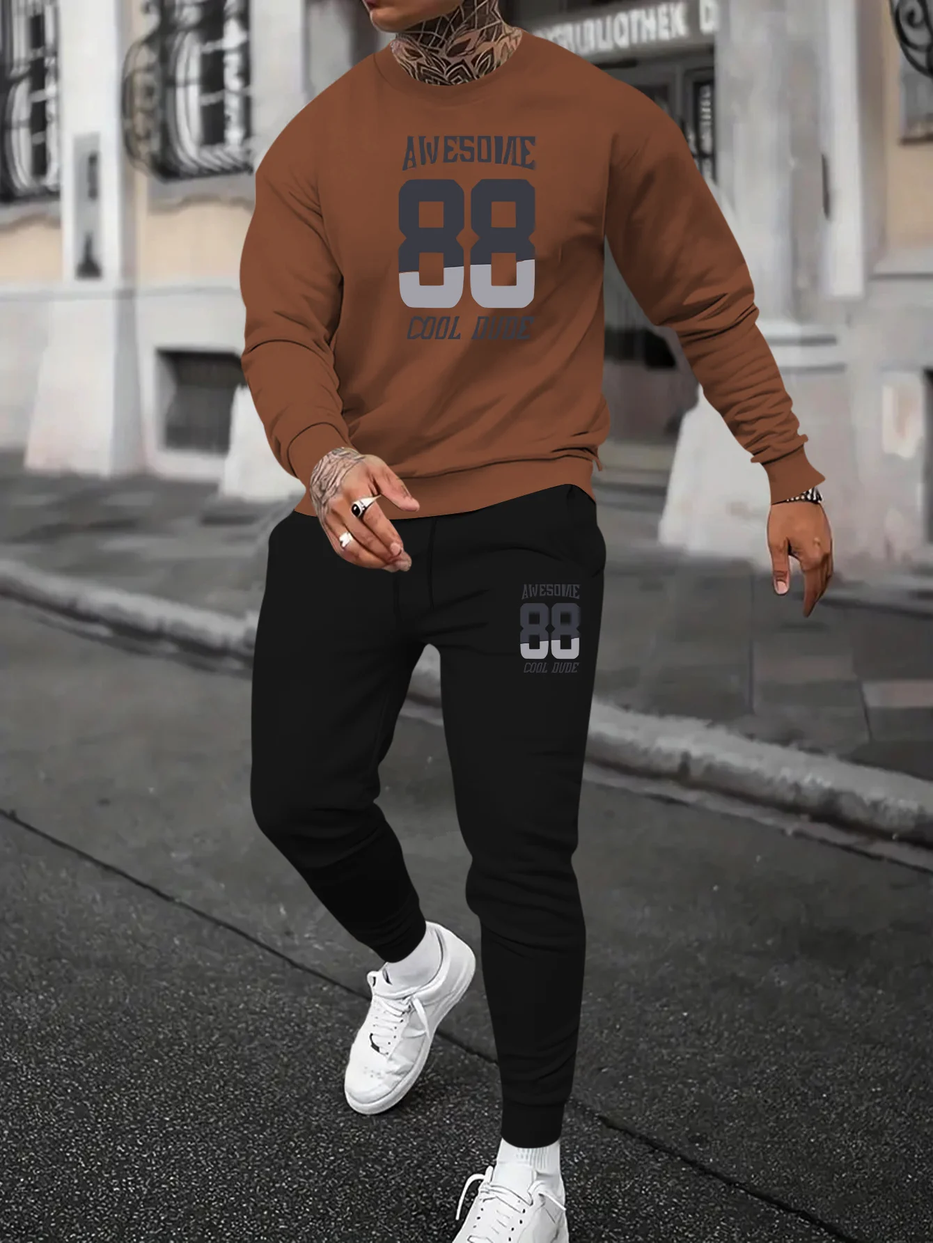 

Осенне-зимний комплект с длинными рукавами, мужской спортивный комплект с длинными рукавами, размер 88, мужской модный комплект с длинными рукавами с принтом, быстросохнущий