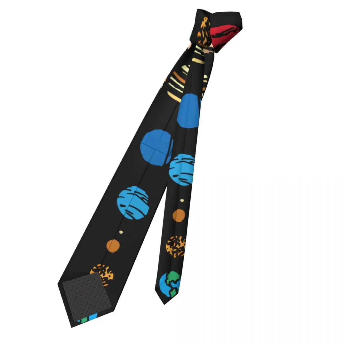 Planets Colour Solar System Necktie Men Slim Polyester 8 cm Classic Neck Tie for Mens Suits Accessories Cravat Gift