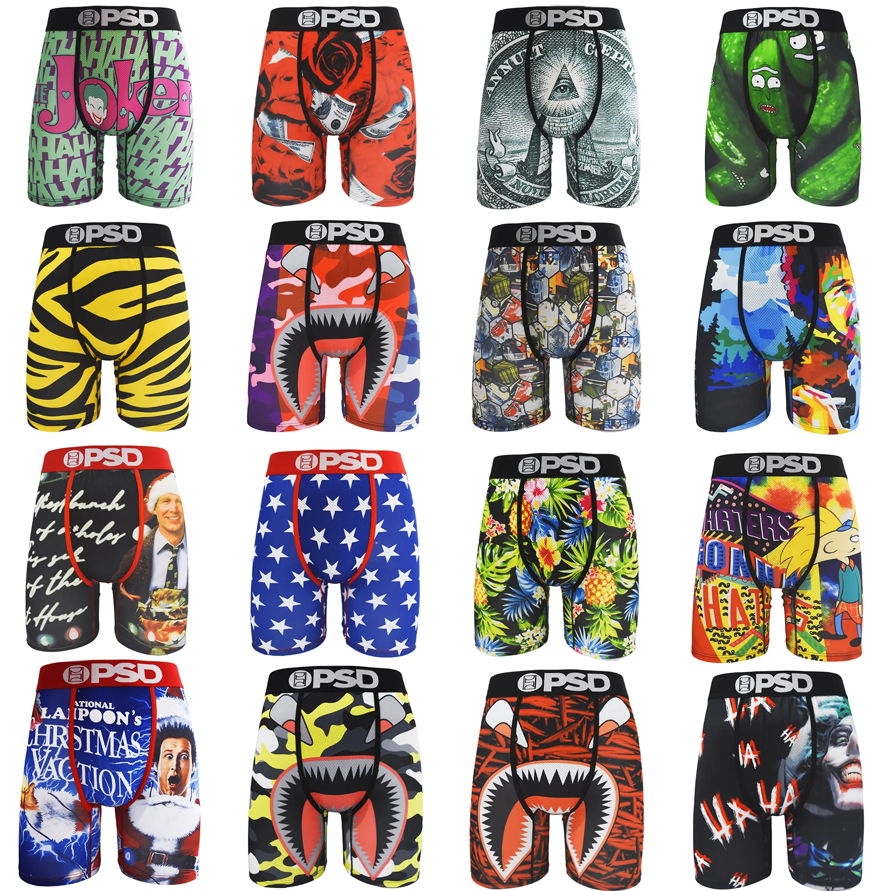 3pcs Men Underwear Boxers Printed Male Panties Lingerie Men Underpants Boxershorts Trunks Plus Size Breathable Seamless