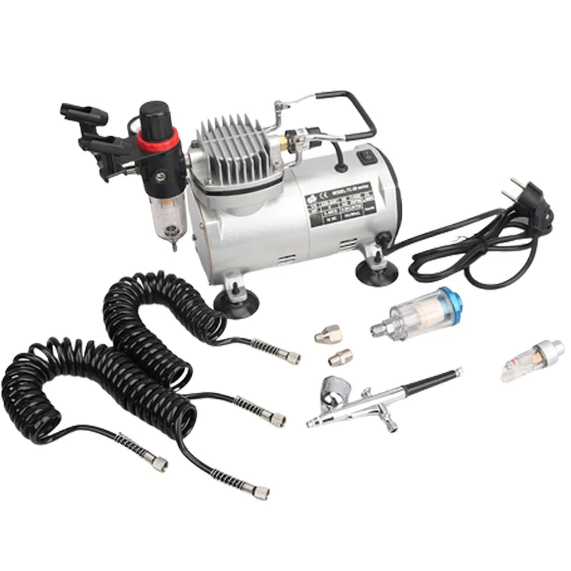 KOTUMY Airbrush Air Pump Small Spray Paint Coloring Tools Furniture Repair Spray Pump Cake Spray Gun Air Pressure Adjustment
