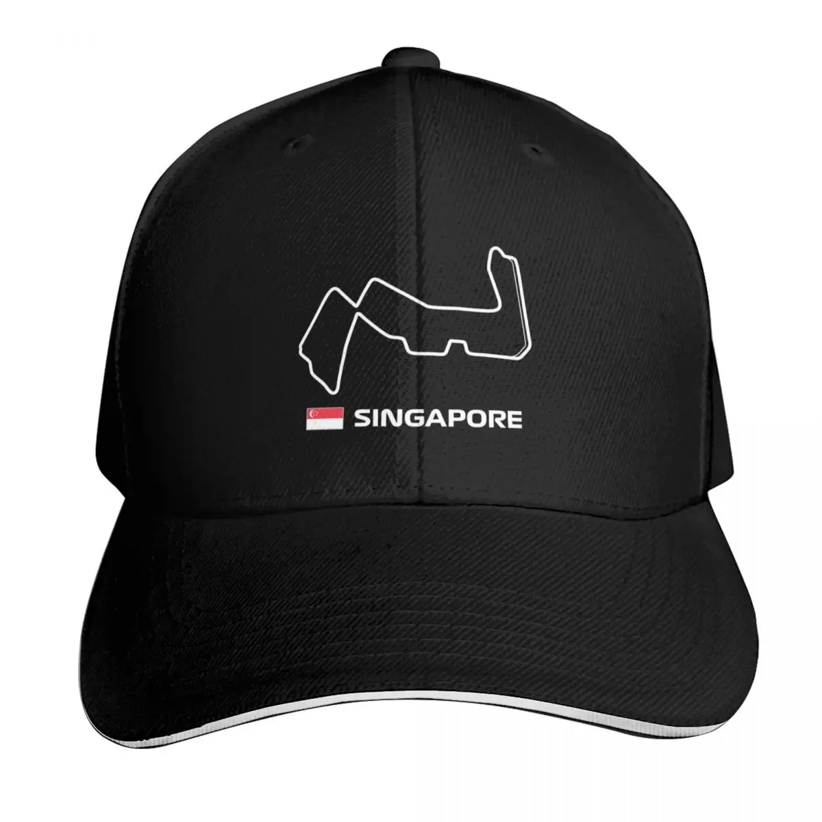 

Circuit 2022 — Eighteenth Race of the Season (Singapore GP — Red BG) Бейсбольная кепка Солнцезащитная кепка с теплозащитным козырьком для мужчин и женщин