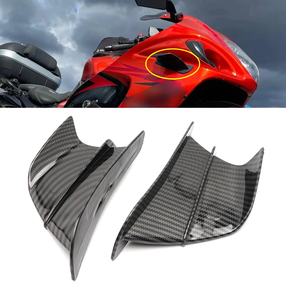 لسوزوكي فستروم 650 هايابوسا GSX1300R بورجمان 400 650 Gsxr 600 Gsxs 750 1000 ملحقات الدراجات النارية الجناح الهوائي #1