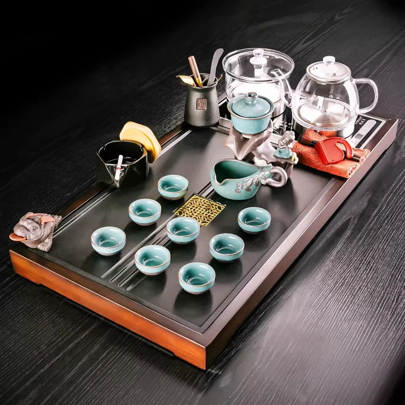 

Small Vintage Tea Tray Pot Accessories Living Room Valet Drainage Drip Tea Tray Nordic Rectangle Bandejas Home Decorationgs