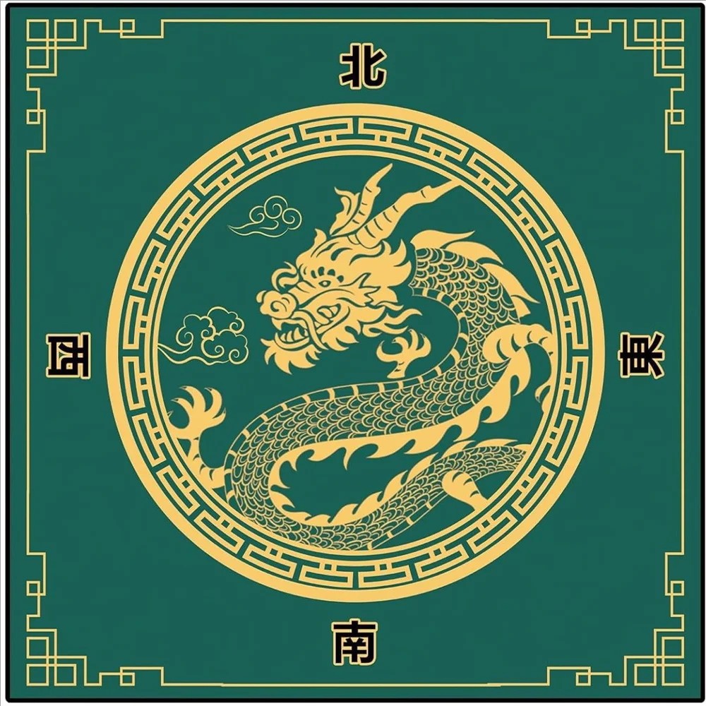 

Non-slip Thicken Mahjong Mat Texas Hold'em Poker Mat Tablecloth Board Game Chips Table Mats Layout Poker Game Mat