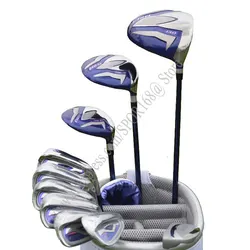 Golf Clubs Right Handed Women Beginner Clubs Full Set EFil8 Compelete set Golf Driver+Wood+Irons Clubs Steel Shaft L Flex No Bag