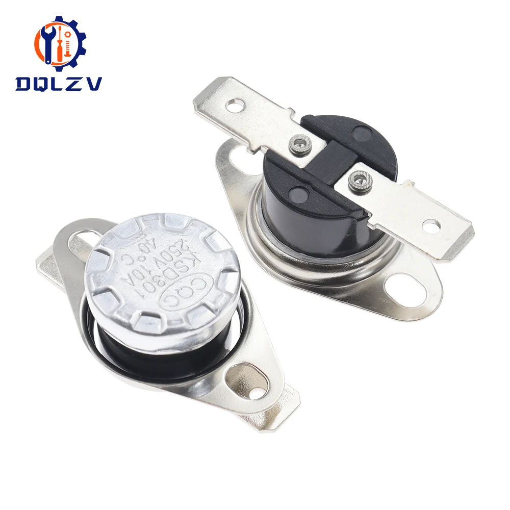 Bimetal thermostat KSD301 0C~350C Temperature Switch Thermal Control 75C 85C 95C 105C 125C 135C 145C 180C 250C 300C 350C Degree