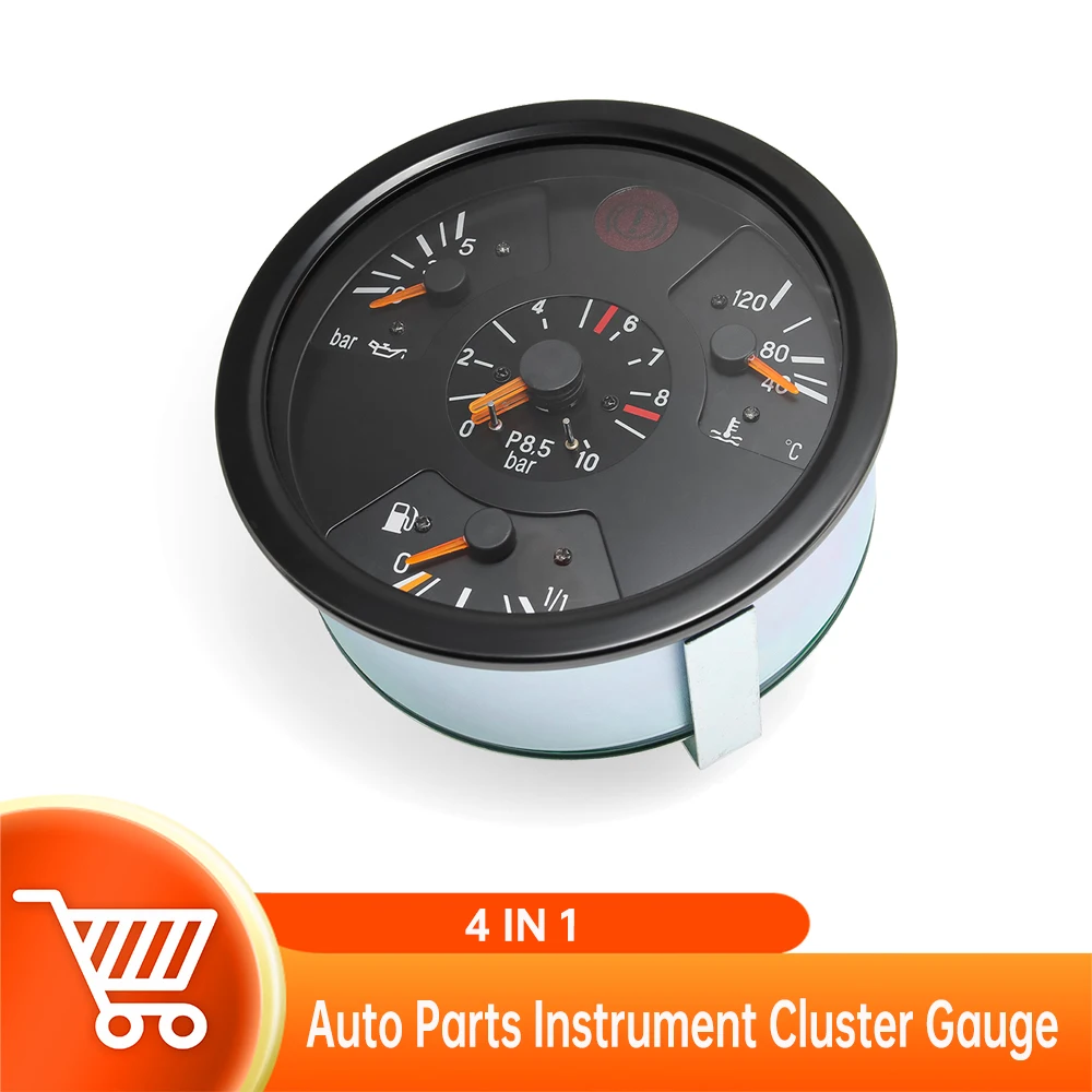 

24v 4 in 1 New Double Needle Instrument Oil Pressure Gauge Water Temperature Gauge Fuel Gauge for Heavy Trucks for Mercedes-benz