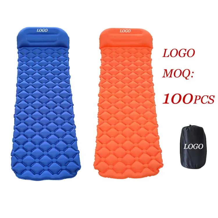 Inflatable sleeping Comfortable camping pad inflatable Fabric  air bed mattress lightweight sleeping pad for camping