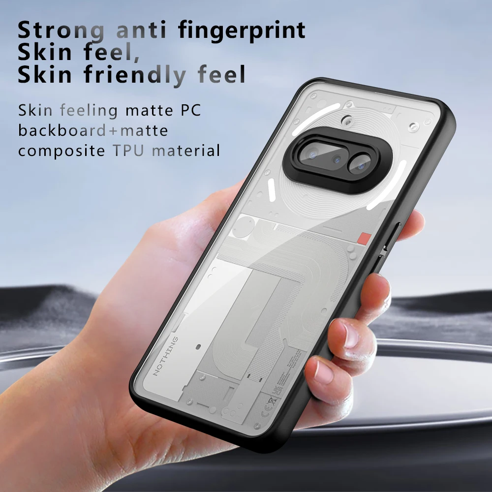 For Nothing Phone 3A 3 A Pro Case Luxury Armor Transparent Matte Back Cover For Phone3A 3APro Acrylic Shockproof Bumper Funda