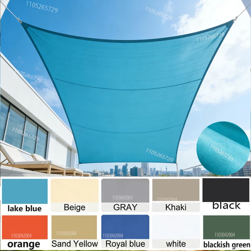 

Водонепроницаемый солнцезащитный тент-парус, навес для улицы, сада, двора, бассейна, пляжа, кемпинга
