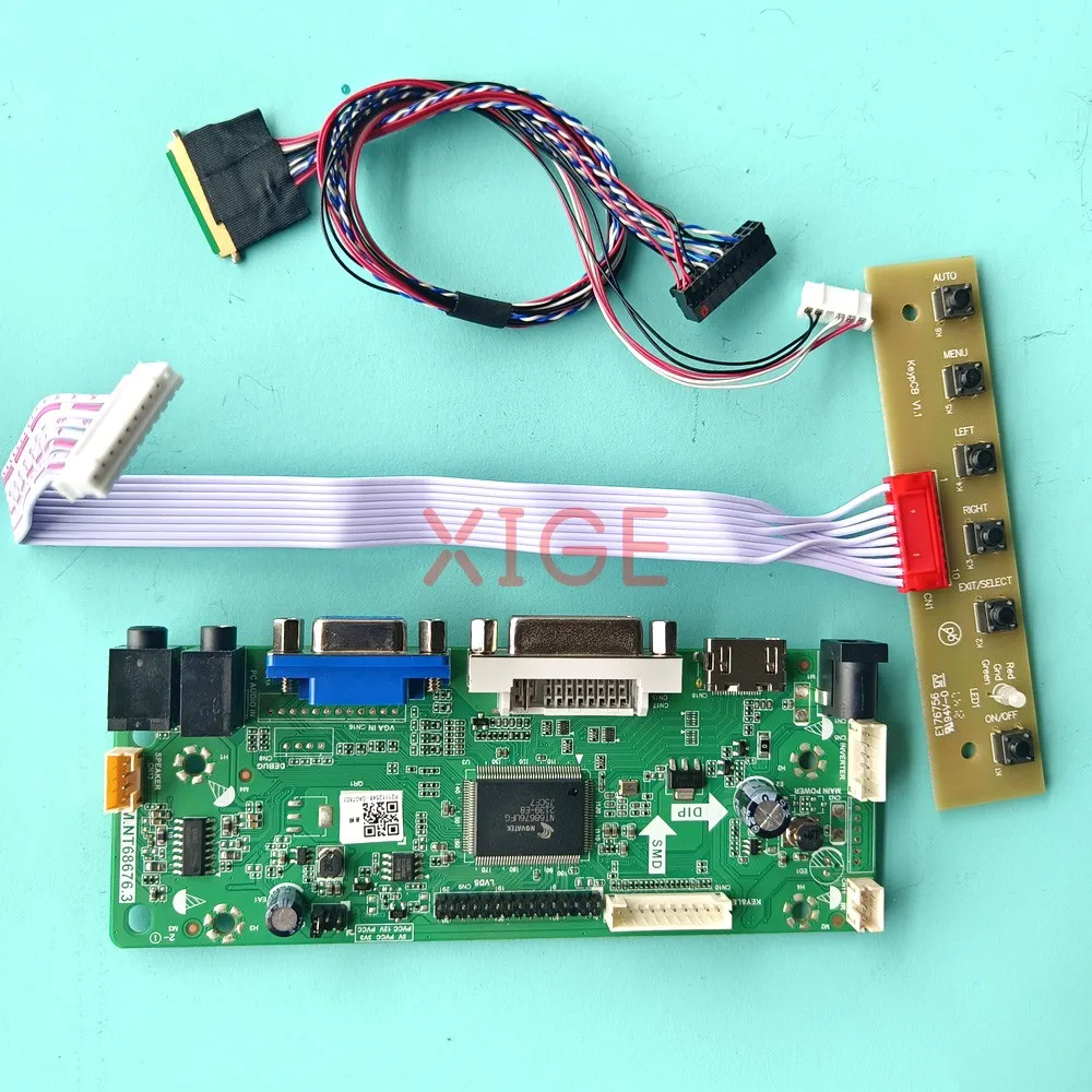 

Для LTN133AT17-305 LTN133AT23-801 плата драйвера контроллера 13,3 "LVDS 40Pin HDMI-совместимая панель ноутбука DVI VGA 1366x768 DIY Kit