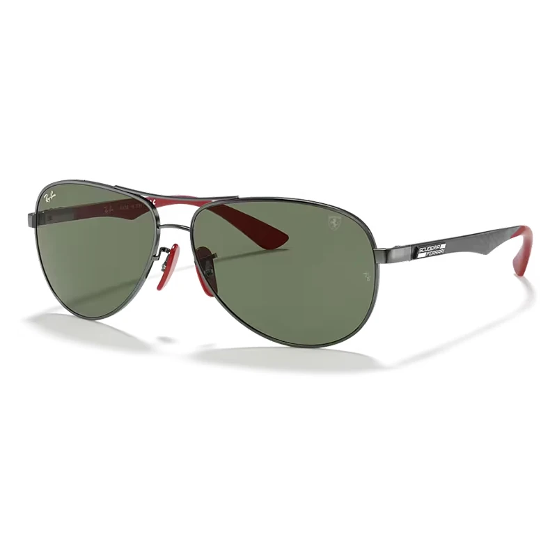 Оригинальные мужские солнцезащитные очки Ray-Ban 8313M SCUDERIA Aviator Feri, линзы из смолы, защита от ультрафиолета, премиальные очки в коробке