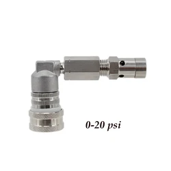 All Stainless Ball Lock Spunding Valve with Adjustable Pressure Relief Valve Homebrew Kegging Pressurized Parts