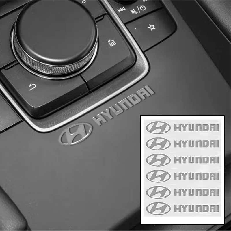 سيارة ثلاثية الأبعاد المعادن الإبداعية ملصقات مقاوم للماء الأوساخ واقية ملصقات لشركة هيونداي i20 i30 إلنترا كونا سوناتا توكسون N خط الملحقات #5