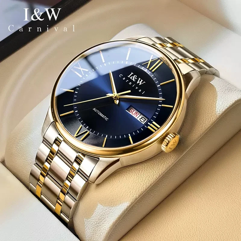 

Carnival Brand IW High-End Series Luxury NH36A Movement Mechanical Watch Men Stainless Steel Sapphire Automatic Mens Watches