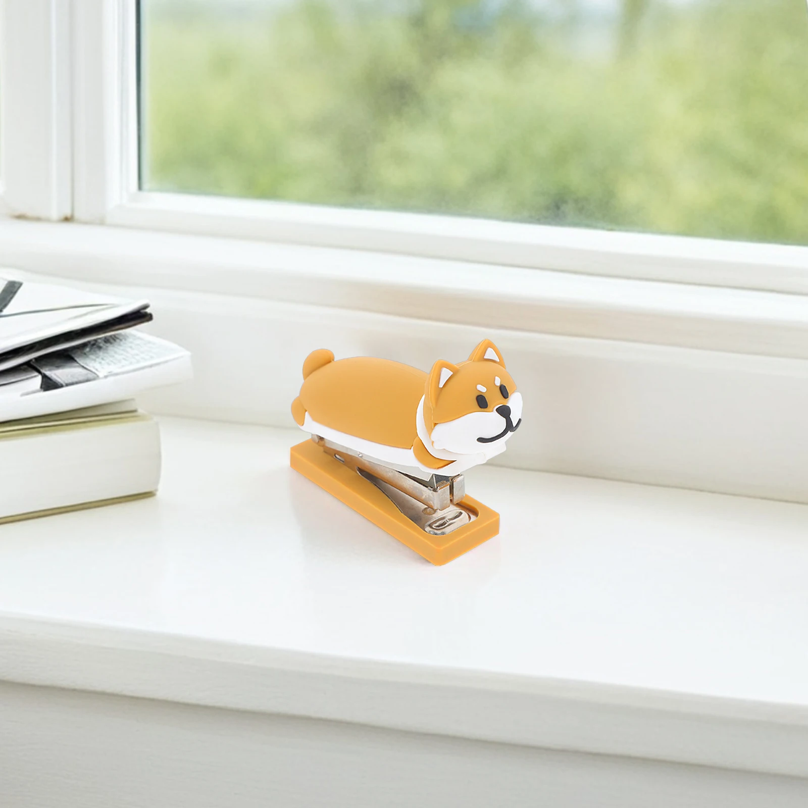 

Mini Puppy Stapler Portable Lightweight Desk Supplies Cute Dog Shape Efficient Heavy Duty Travel Small Student Office Use