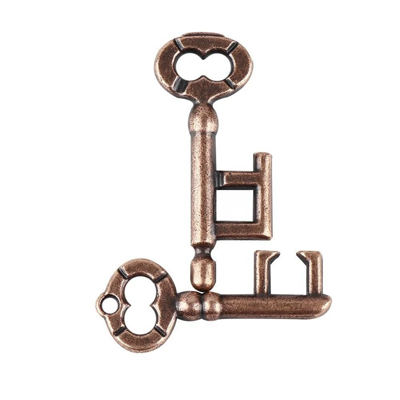 Classic Intelligent Lock Toy Kit Brain Tester Development Alloy Key Ring Puzzle Game Kid IQ Thinking Test Key Puzzle Toys Kit