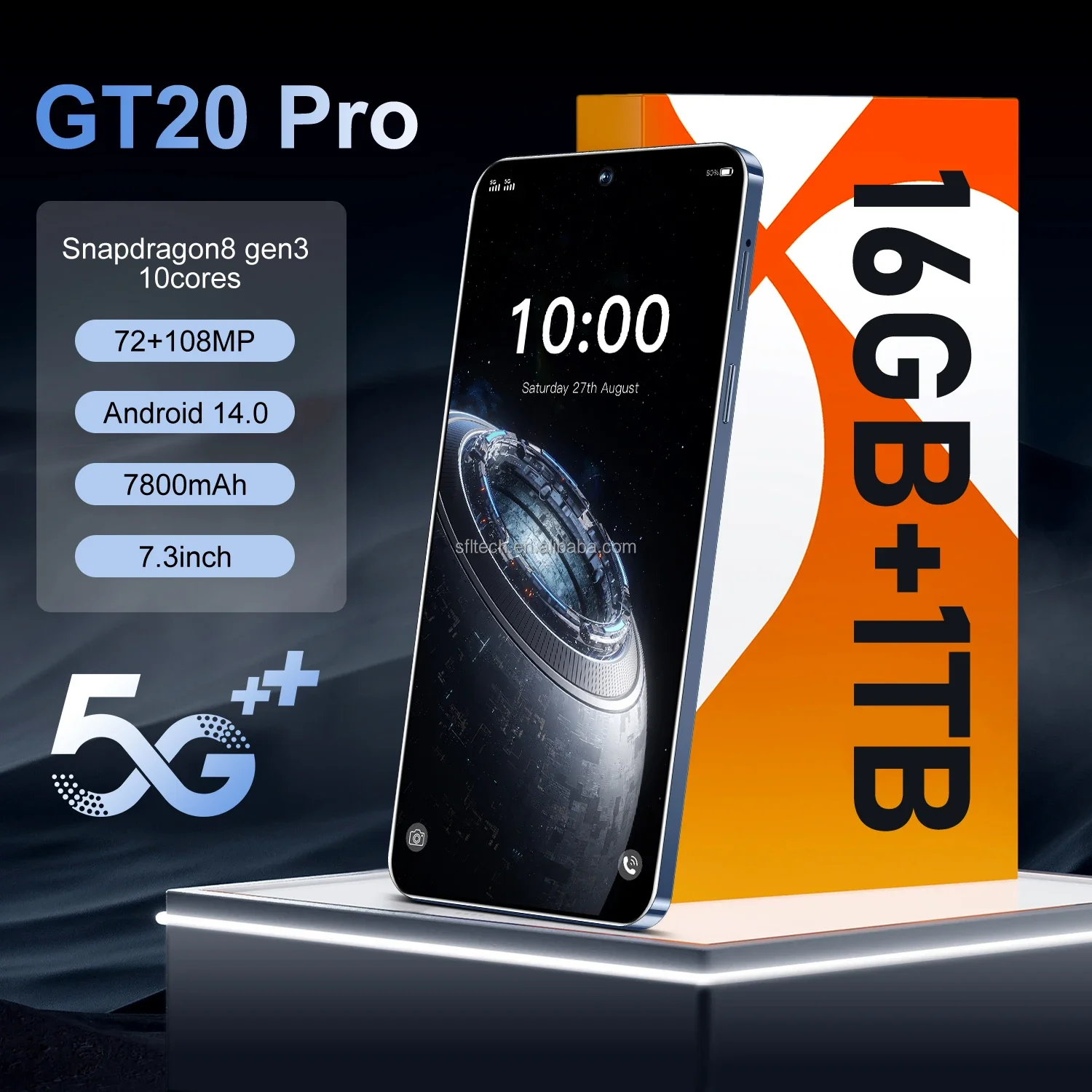 Smartphone Android 5G originale Telecamera ad alta definizione 108M Doppia scheda SIM Processore Octa Core MTK Telefono cellulare antiurto