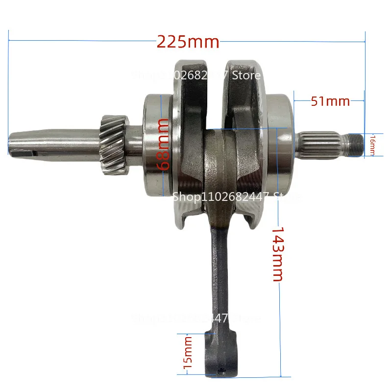Suitable for Vento Nitrox 200 Crankshaft Suitable for Zongshen CG200 Air-cooled Crankshaft Connecting Rod KAYO SUV