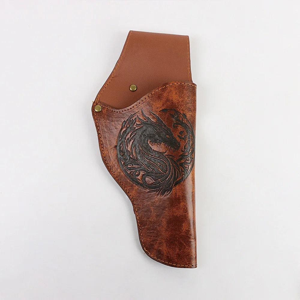 Halloween Medieval PU Leather Waist Pouch Vintage Braided Belt Bag Pirate LARP Cosplay Party Dress-up Prop Accessory