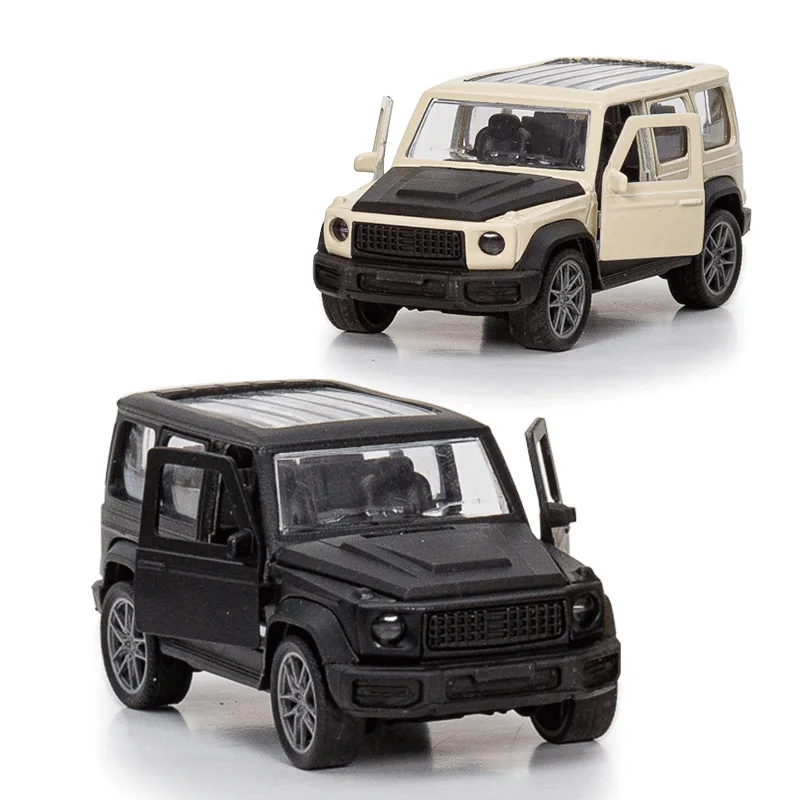 1:43 سبيكة عربات التي تجرها الدواب لعبة نموذج لعب الأطفال سيارة سطح المكتب الحلي الإبداعية التراجع سيارة يمكن فتح الباب الأولاد اللعب