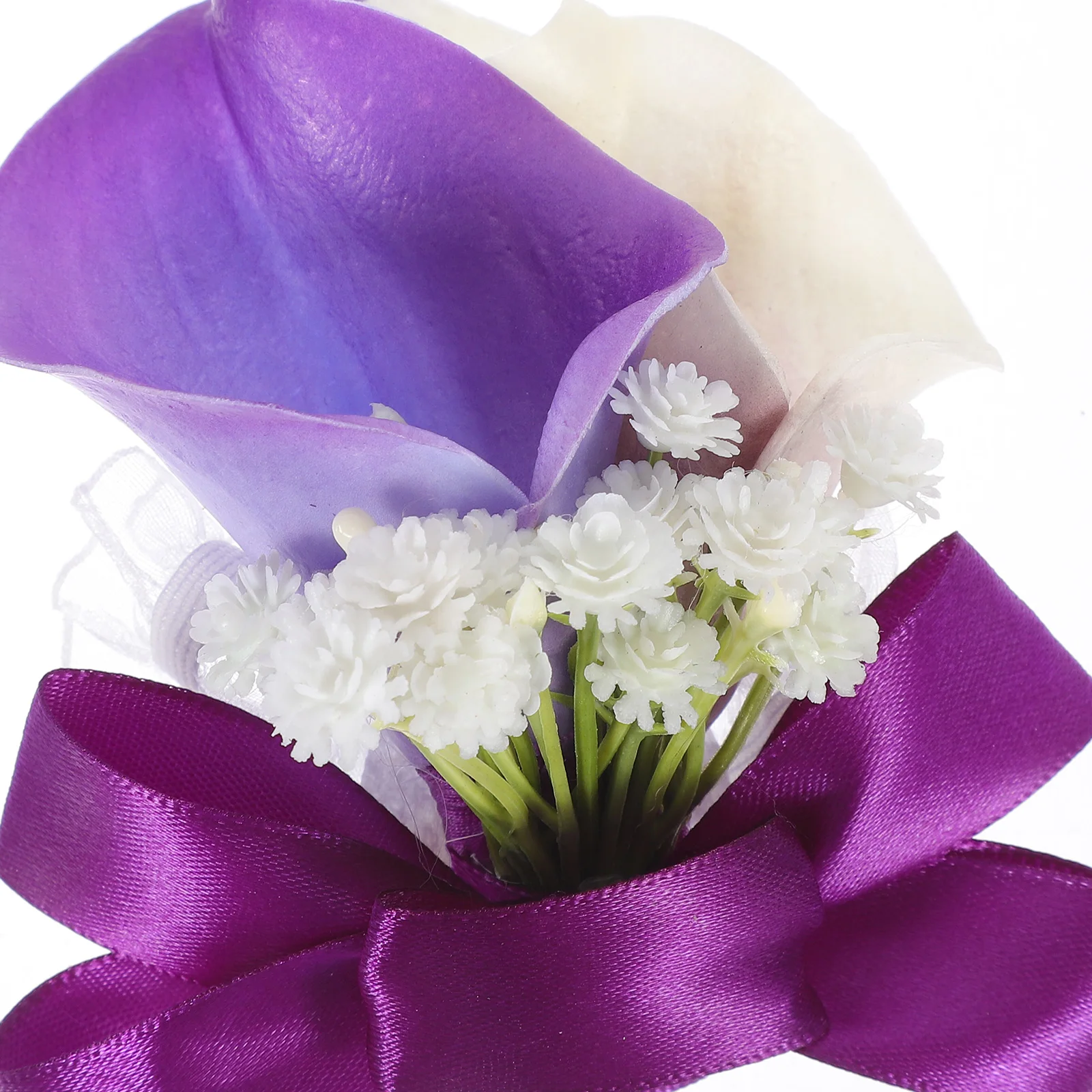 

Purple Wrist Flower Corsages Artificial Wedding Decorations Simulation Brooches Bridal Party Accessories Banquet Photos Premium