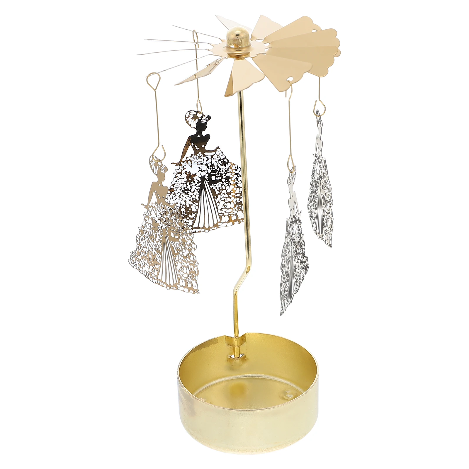 

Rotating Holder Decor Candlestick Holders Decorations Decorative Candleholder