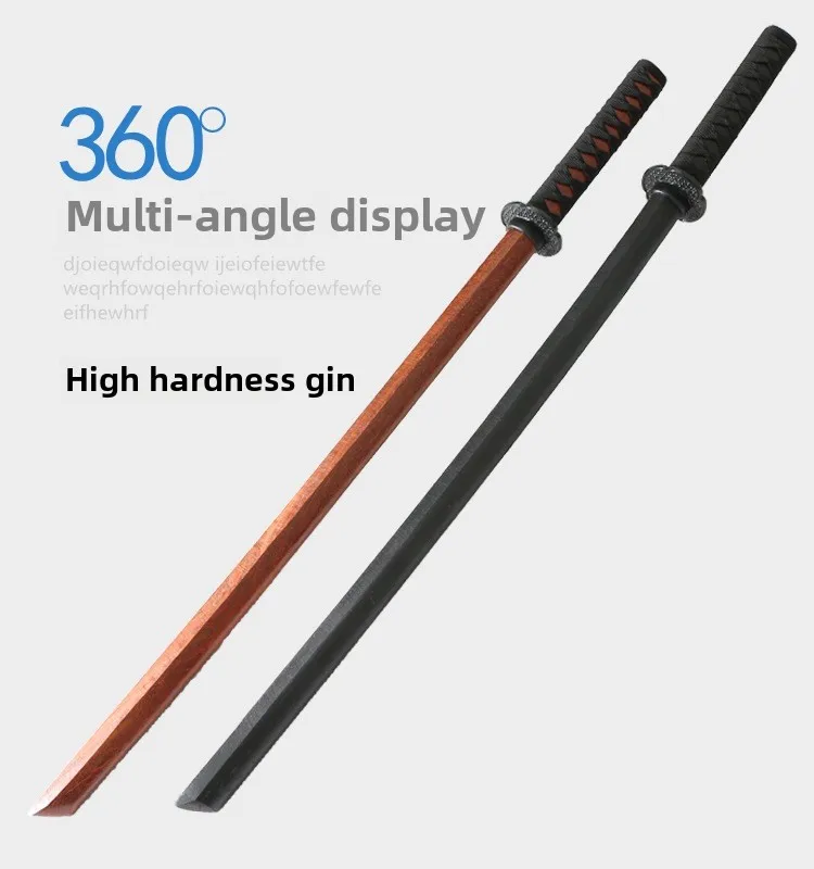 Practical Japanese Iaido Wooden Sword, Practice Performance Training, Aikido,