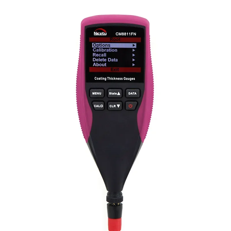 CM8811FN Professional Fe/NFe Digital Coating Thickness Gauge LCD Backlight Car Painting Thickness Meter 0-1250um Separate Probe