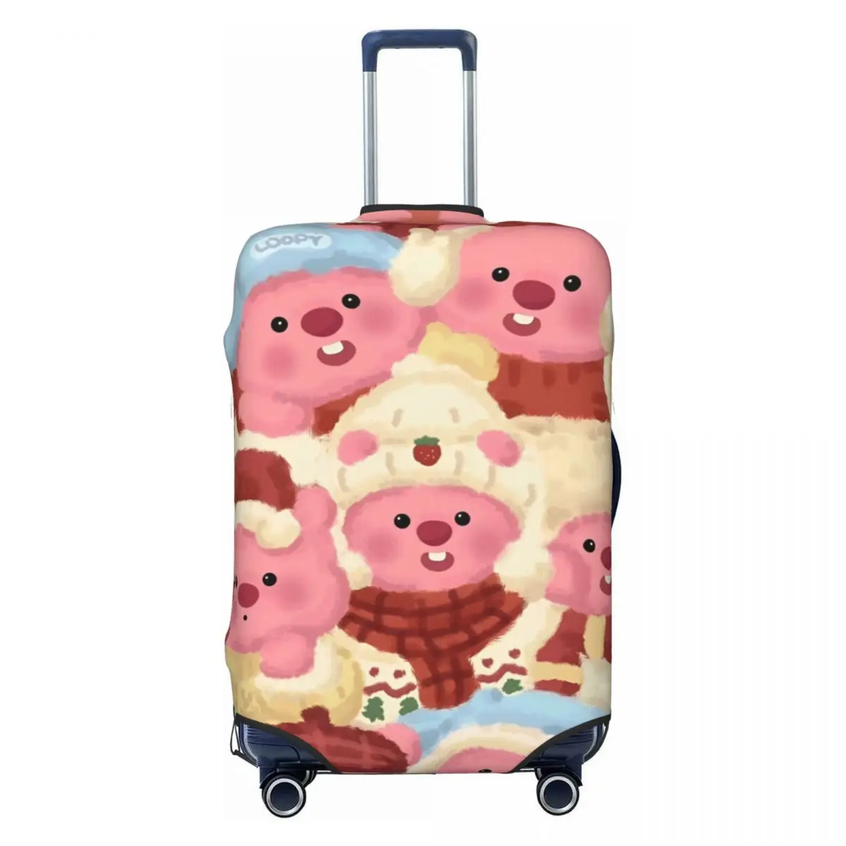 Korea Cartoon Loopy Suitcase Cover Cute Cartoon Animal Strectch Travel Protector Luggage Accesories Flight