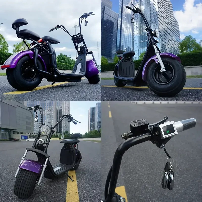 STROVAN Emak/COC/EEC Classic Hot Selling 2 Wheel Wide Wheel Electrical Scooter Citycoco Europe for Sale Cheap