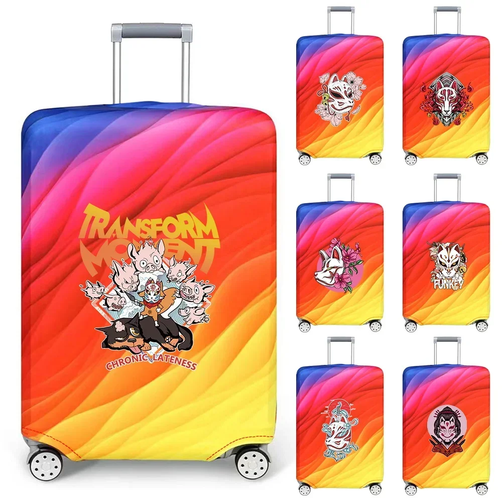 Luggage Cover Stretch Fabric Suitcase Protector Baggage Dust Case Cover Suitable for18-32 Inch Suitcase Case Mask Series