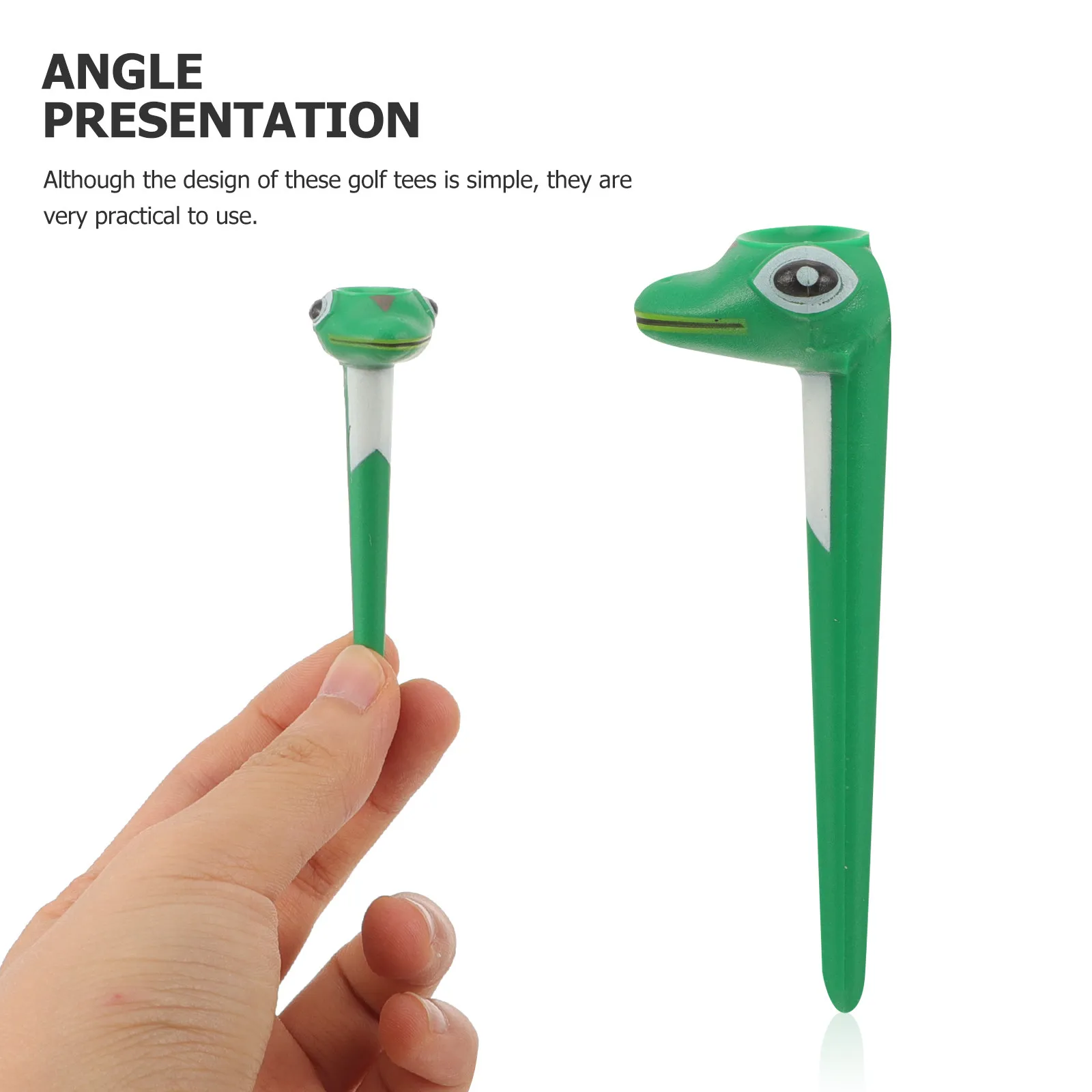 

6Pcs Plastic Golf Tees Wear-Resist Ball Stands Suitable for Mat Practice Professional Golf Training Tools Golfs Tees